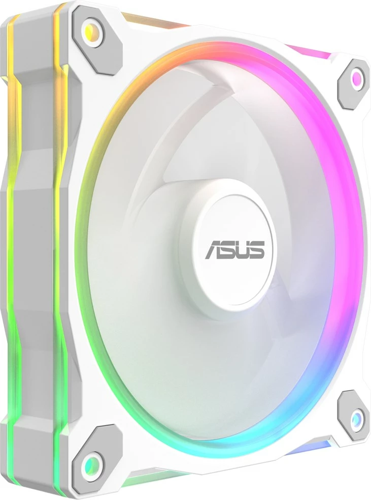 Set ventilatorë ASUS Prime MR120 Fan ARGB, 12 cm, për kasë, Bardhë, 3 copë