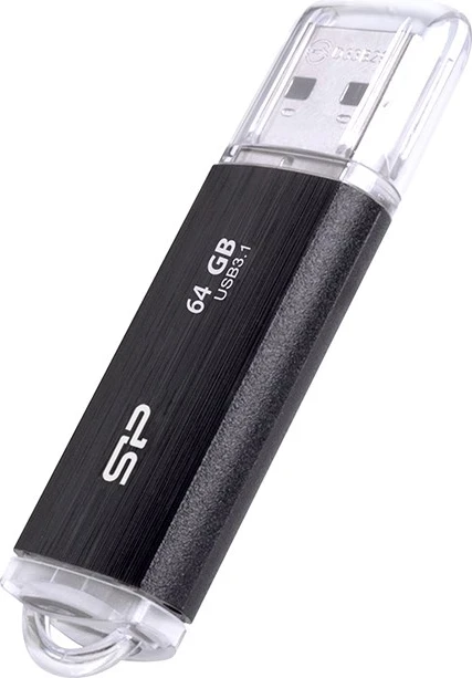 USB Flash Drive Silicon Power Blaze B02, 64GB, Lloji A, Gjen 1, e zezë