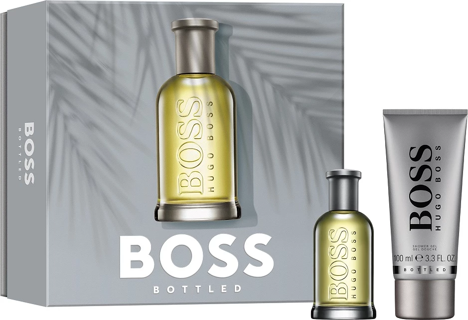 Set Eau de Toilette dhe xhel dushi për meshkuj Hugo Boss Bottled, 50ml + 100ml