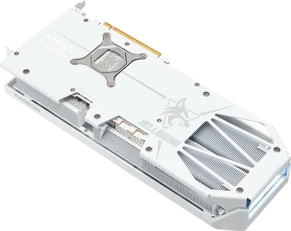 Kartelë grafike PowerColor Hellhound Radeon RX 9070 XT, 16 GB, GDDR6, e bardhë