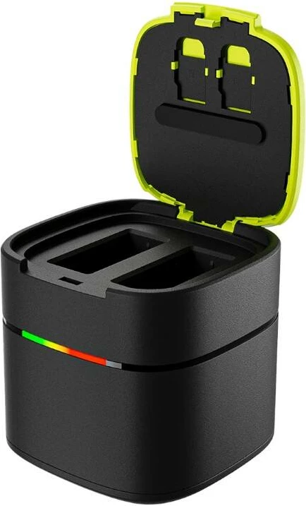 Kutí karikimi i shpejtë Telesin GP-FCK-B11 me 2 bateri për GoPro Hero 9/10/11/12, 1750mAh, zi/verdhe, set