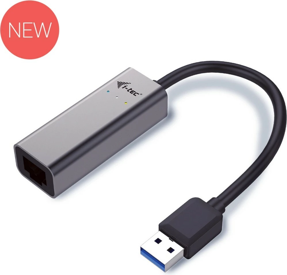 Adapter USB 3.0 në Gigabit Ethernet i-tec U3METALGLAN, Metalik