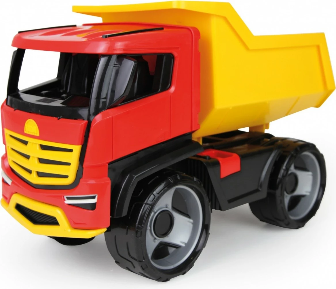 Kamion lodër Lena Tytan Dump Truck 51 cm, plastik, kuq/verdhe/zi