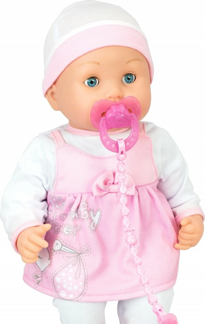 Kukull interaktive Artyk Natalia Rozkoszny Baby Doll, 40 cm, me aksesorë, Rozë