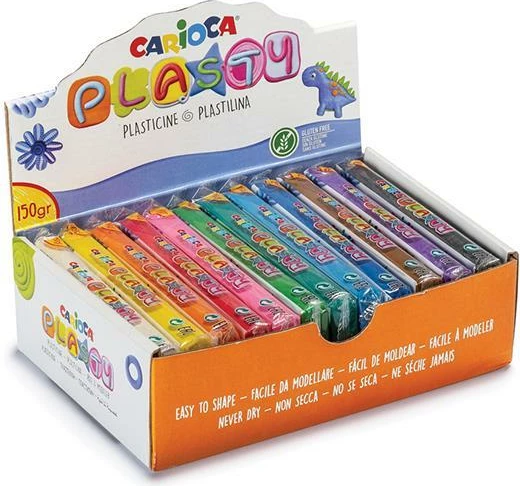 Plastelinë Carioca 150gr, 12 Ngjyra