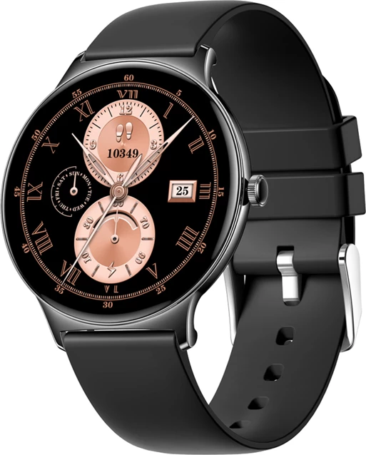 Smartwatch, Colmi, V89, ekran 1.43" AMOLED 466×466, thirrje Bluetooth, IP67, Android/iOS, e zezë