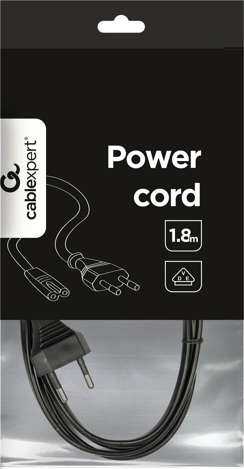 Kabllo rryme Gembird PC-184-VDE, 1.8 m, e zezë