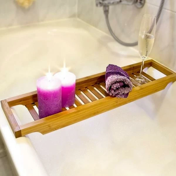 Raft për vaskë KOOPMAN, Bambus, 64.5x15.5xH3.8cm