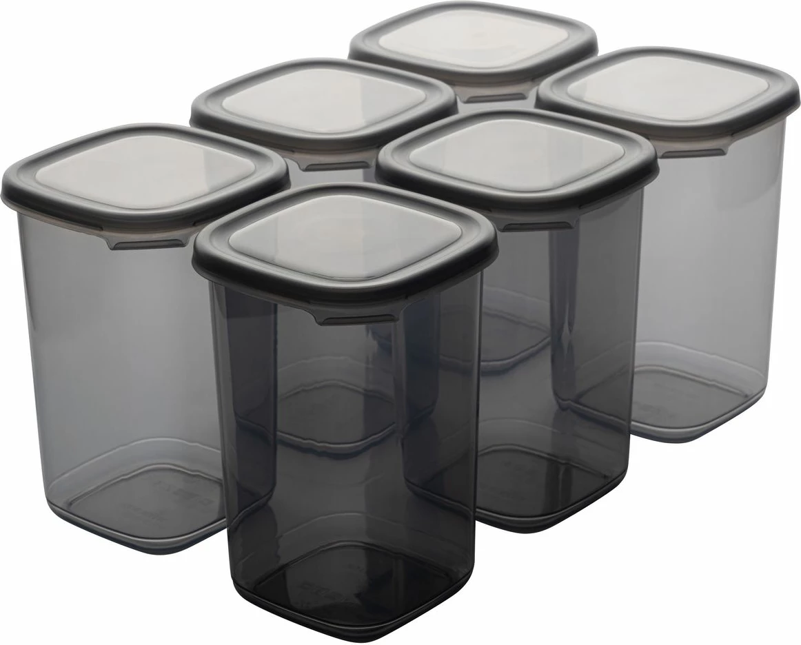 Set kuti për ruajtje (6 copë), ngjyrë antracit, BNMPEGYAS06-12