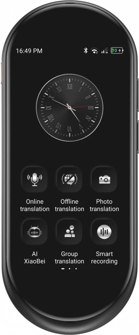 Përkthyes elektronik Maxcom mTalk MT100 4G, 1500 mAh, i zi