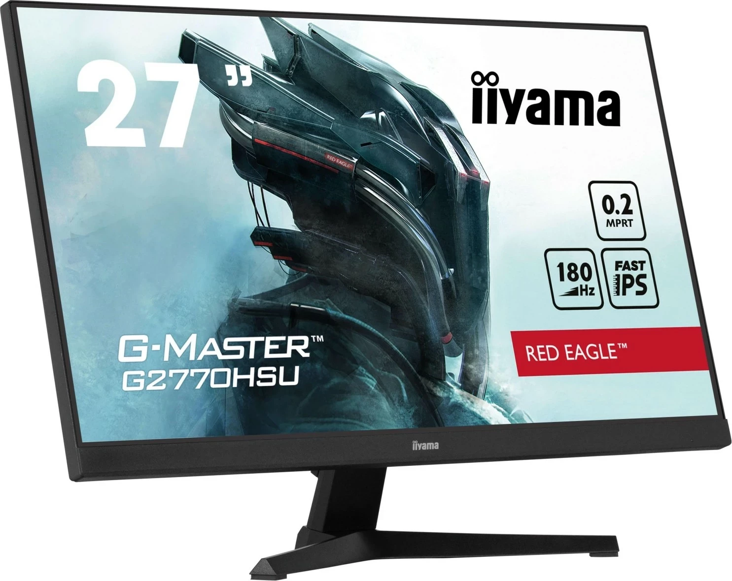 Monitor iiyama G-Master G2770HSU-B6, 27'', IPS, Full HD, 0,2ms, 180Hz, e zezë