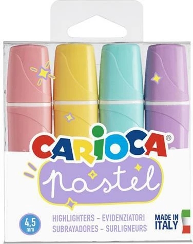 Markerë Carioca pastel 4 copë