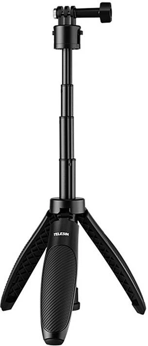 Selfie stick me tripod Telesin S1-MNP-02 për kamera sportive, i zi