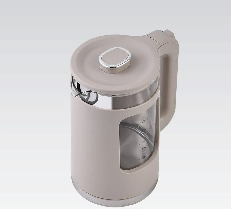 Ibrik elektrik Maestro MR-065, 1.7L, 2200W, xham, bezhë