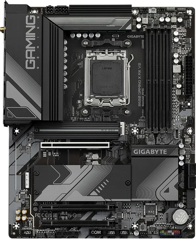 Pllakë amë Gigabyte B650 GAMING X AX V2, Socket AM5, ATX, 4x DDR5, Wi-Fi 6E, E zezë
