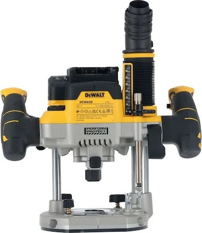 Freza elektrike DeWALT DCW620NT-XJ, brushless, 18V, 1600W, me valixhe, e zezë/verdhe
