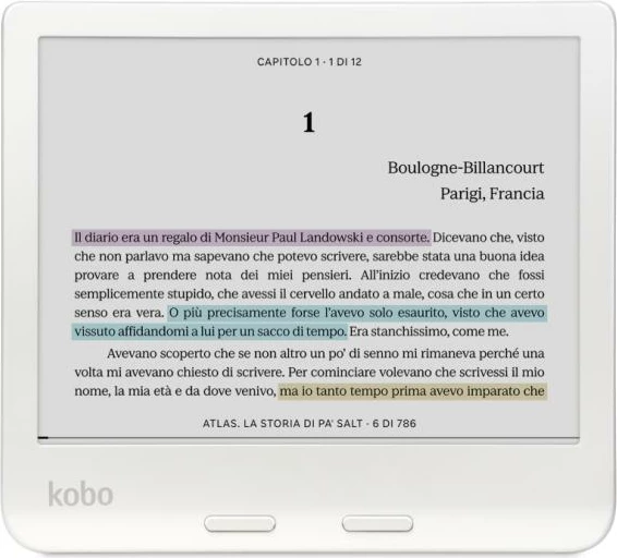 Lexues elektronik Kobo Libra Colour N428-KU-WH-K-CK 30GB i bardhë