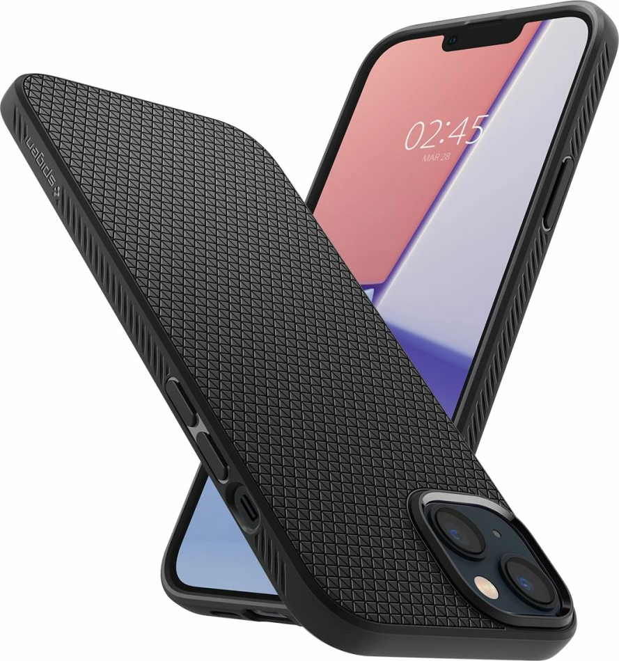 Mbështjellës Spigen Liquid Air për iPhone 14, Matte Black