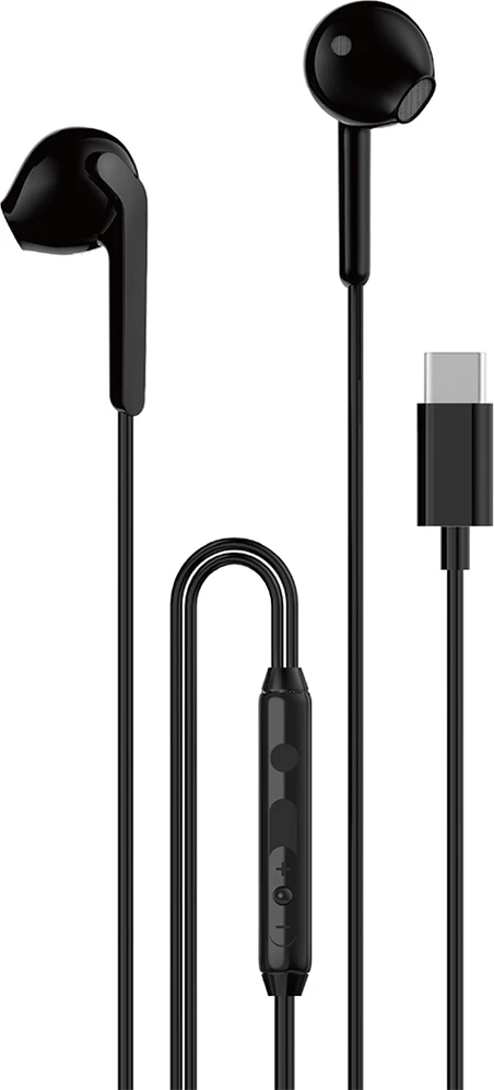 Kufje in-ear Dudao X3C me kabllo, USB-C, 1.2m, të zeza