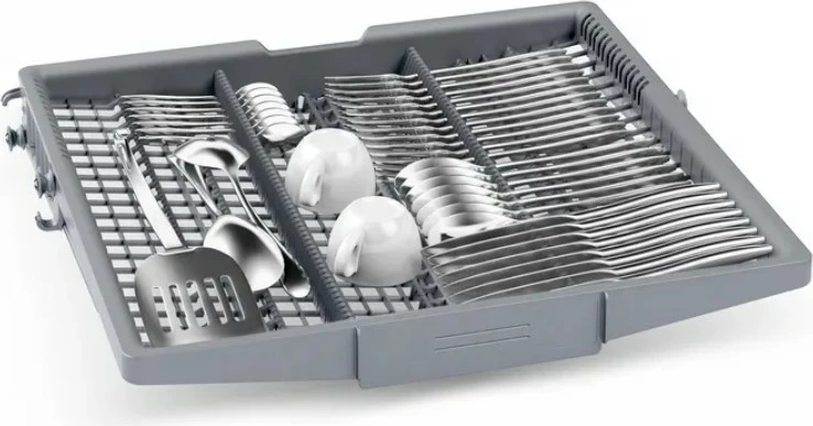 Lavastovilje e integrueshme frontale, Bosch SMU2HVS06E, 14 sete, 60 cm, 46 dB, Klasa C, Home Connect, ExtraDry, inox