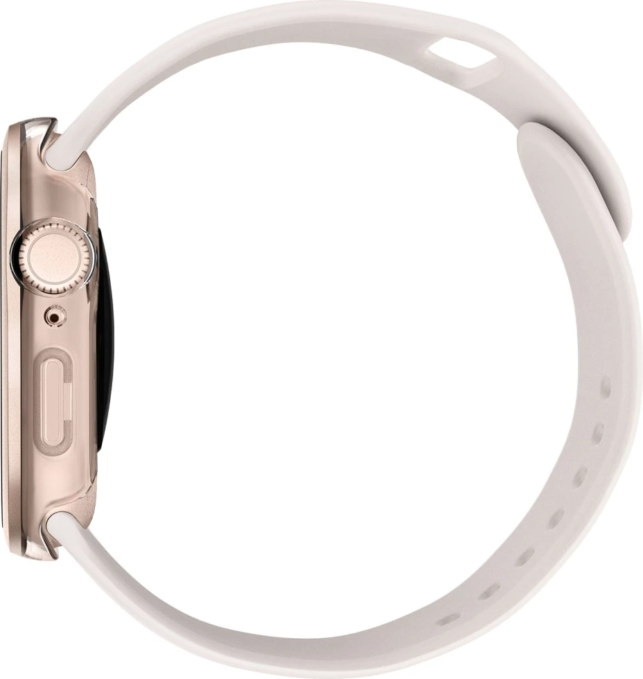 Mbështjellës UNIQ Voute për Apple Watch 10, 46mm, xham i fortë, rozë e artë