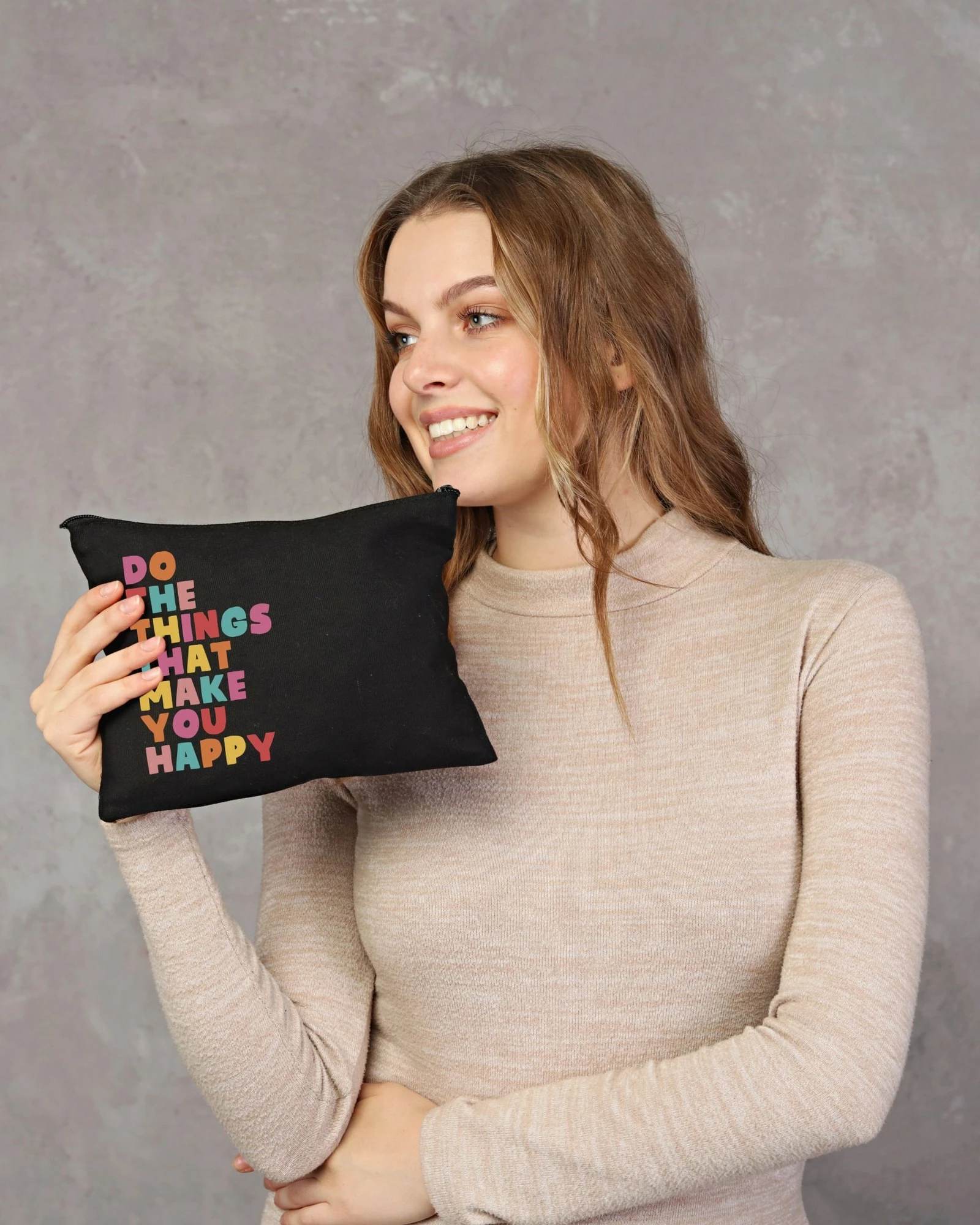 Çantë për make-up Zoozie Bags, e zezë, 25x18cm