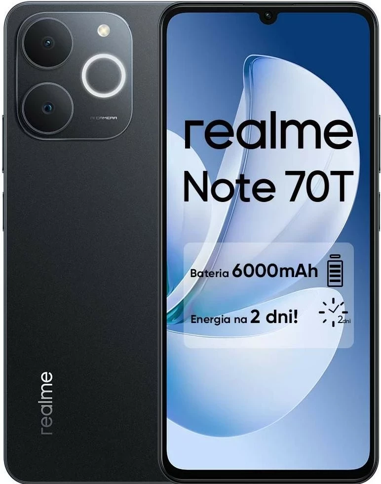 Celular Realme Note 70T 4/256GB, e zi