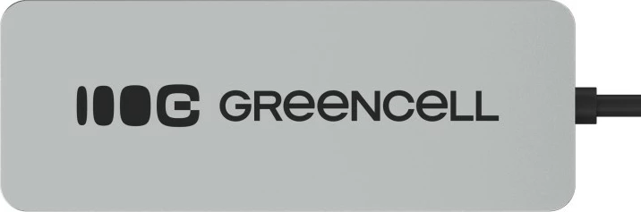 HUB USB-C, Green Cell, HUB-GC-C4A, 4x USB-A 3.0 deri 5 Gb/s, kabllo e integruar 15 cm, argjendtë/zezë