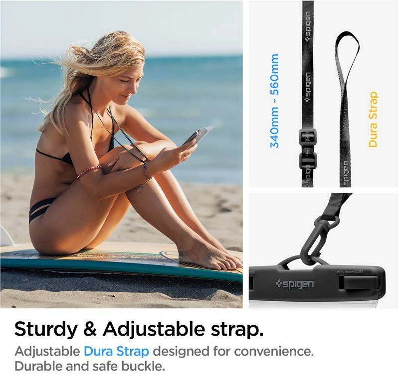 Mbështjellës Spigen Aqua Shield A601, IPX8, universal, 2 copë, transparent