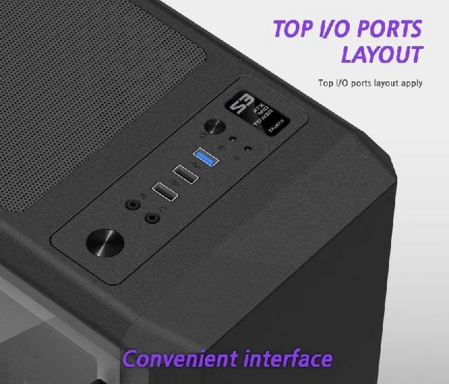 Kasë Zalman S3, Midi Tower, ATX/mATX/mini ITX, e zezë