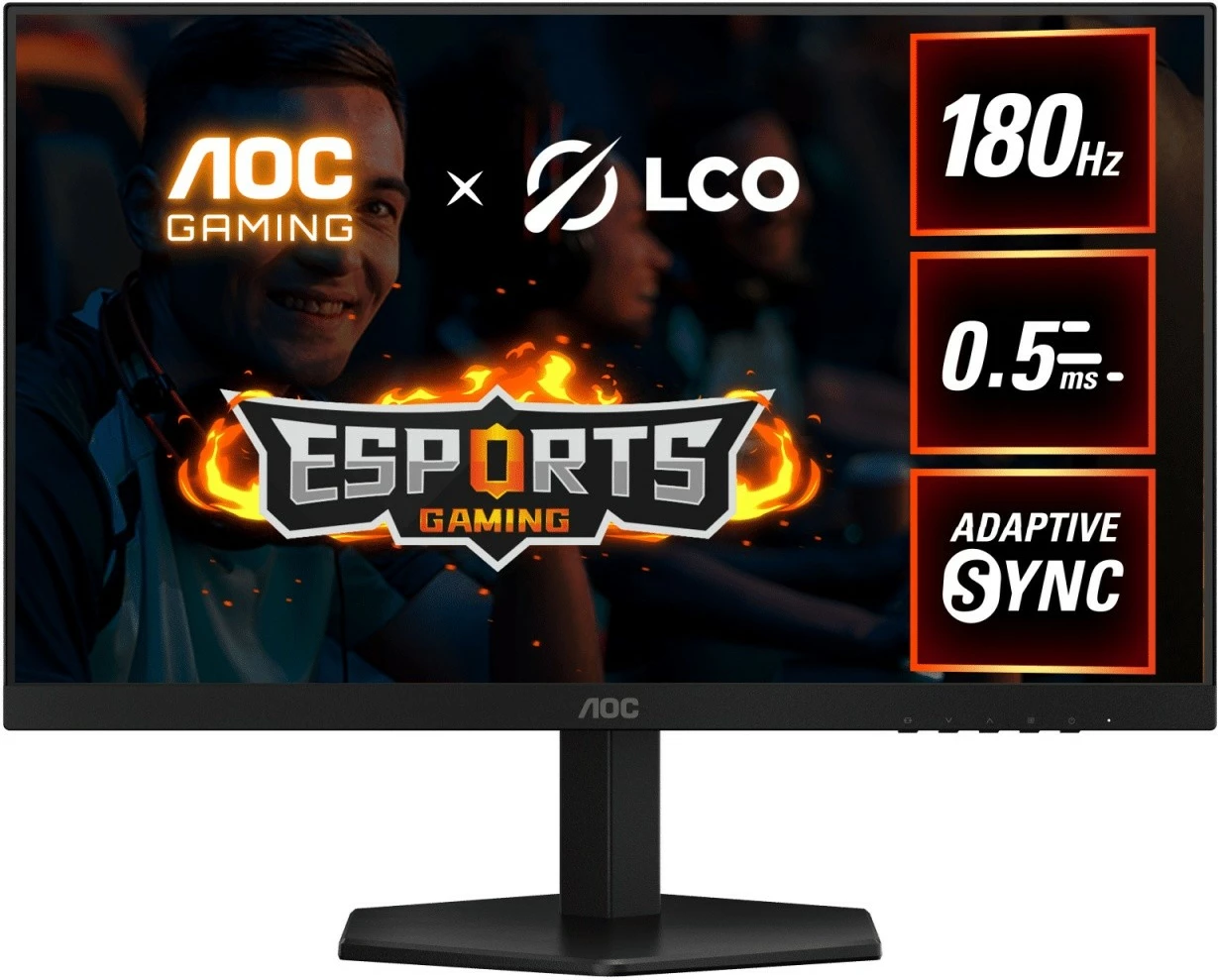 Monitor gaming AOC 24G42E, 23.8", Fast IPS, 180Hz, 0.5ms, FHD, i zi/kuq