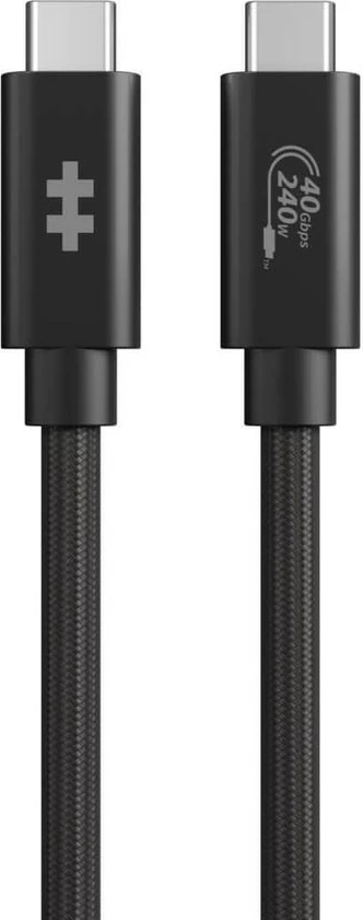 Kabllo USB-C Targus HyperDrive USB4 Performance 1.2m, 240W, 40Gbps, e zezë