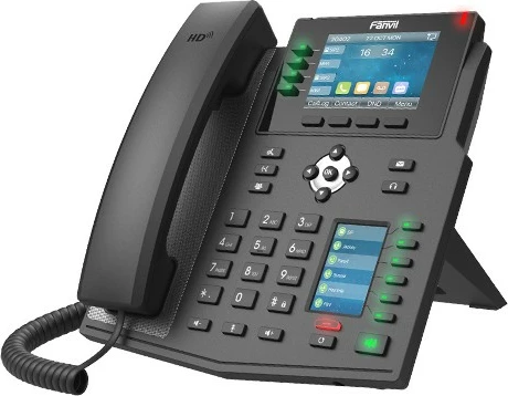 Telefon IP Fanvil X5U, Celular, i zi, me kabllo, Desk/Wall, 16 linja, 2000 hyrje