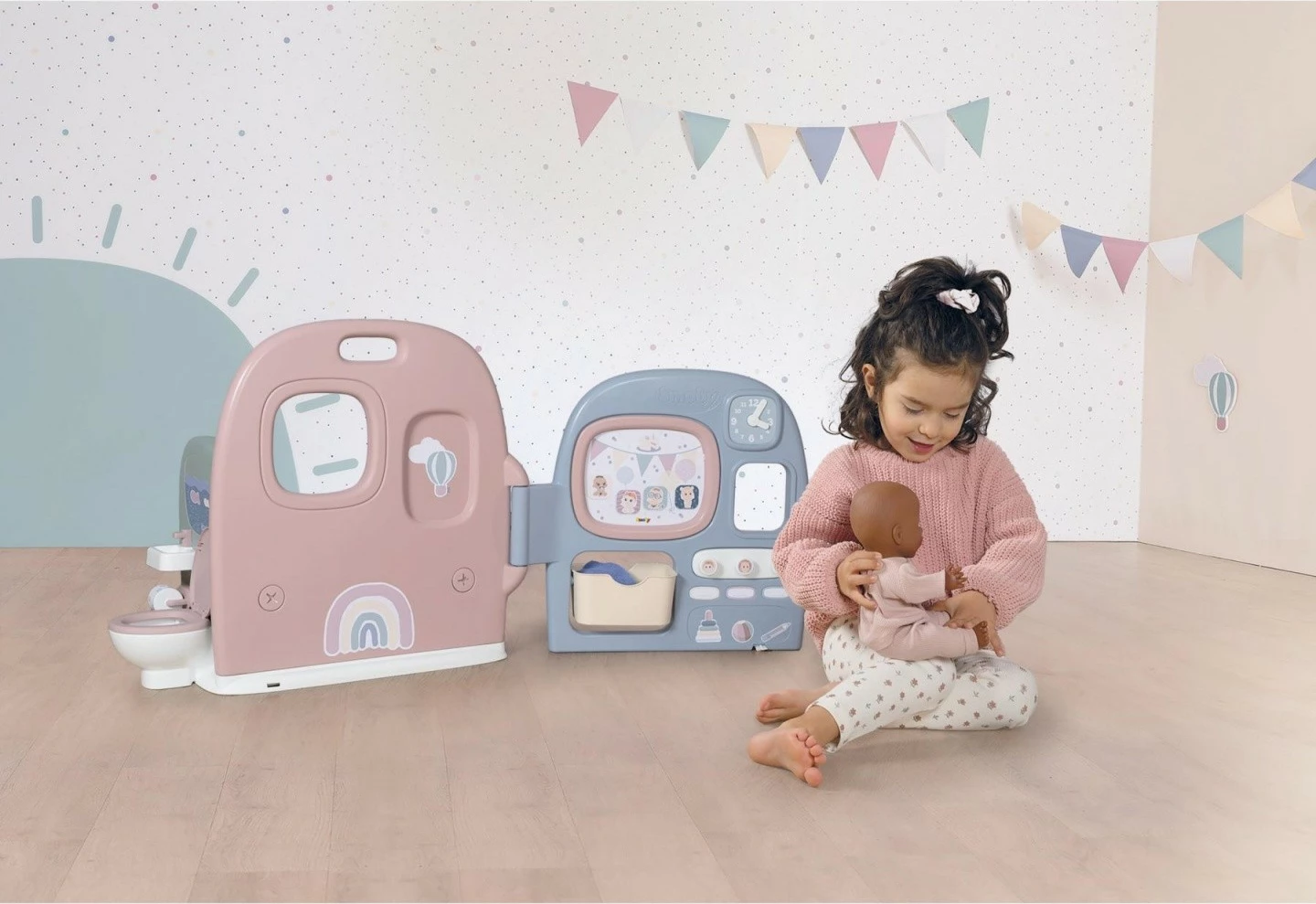 Kënd loje për kukulla Smoby Baby Nurse 7600240308, plastikë, shumëngjyrësh