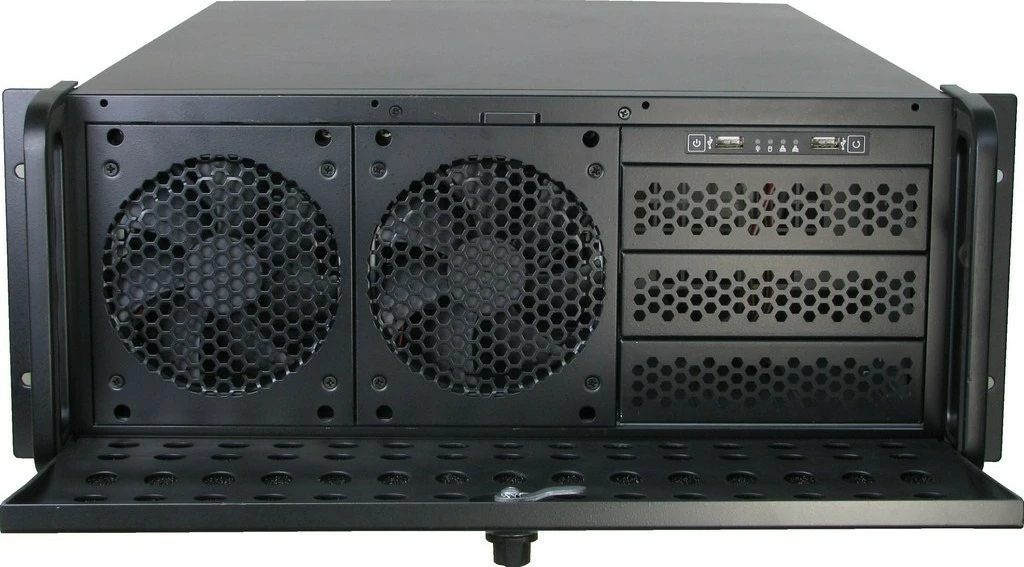 Kasë serveri IC Intracom Inter-Tech IPC 4U-4129L, 4U, ATX/EATX/micro ATX, metallic silver