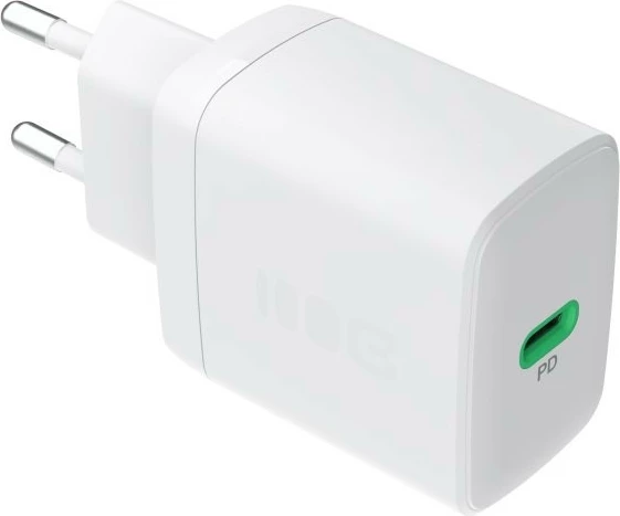 Karikues muri USB-C 30W PD 1x port, Green Cell, PowerSource Solo30 CHARB-GC-30C-W, i bardhë