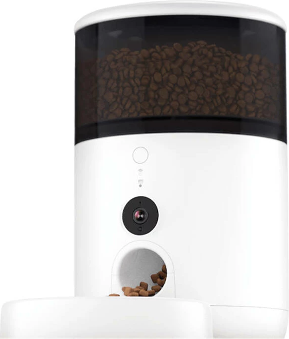 Dispenser ushqimi smart, Petoneer, NutriVue PF008, 2.6 L, kamerë 1080p, Wi‑Fi, me tas çeliku inox