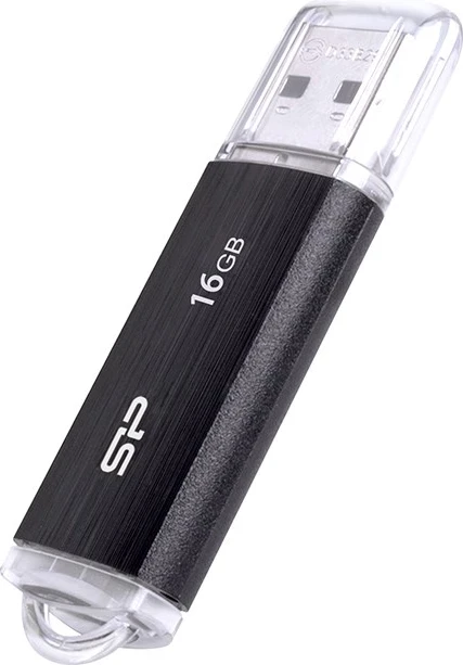 USB flash drive Silicon Power, 16 GB USB Type-A 2.0, e zezë