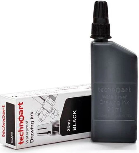 Bojë Isomars për rapidograf, 25ml, e zezë