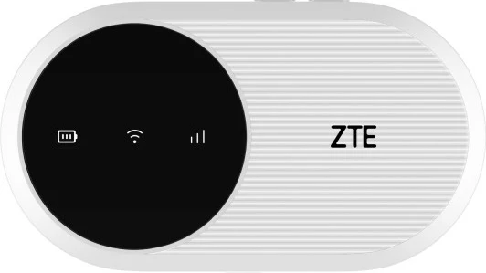 Router mobil ZTE U10, LTE, WiFi 6, Nano SIM, i bardhë/zi