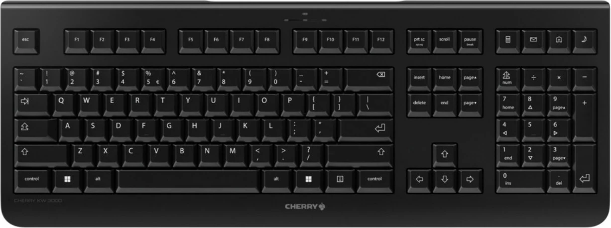 Tastierë wireless Cherry KW 3000, EU layout, e zezë