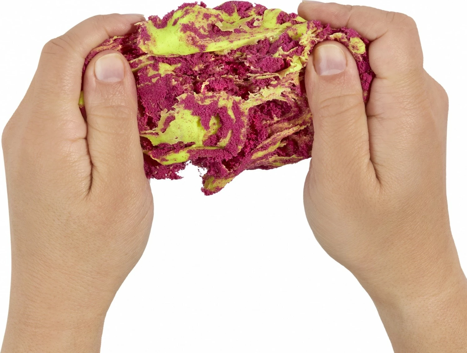 Set plastelinë dhe rërë kinetike MGA Wonder Factory Never Dry, lime dhe rozë