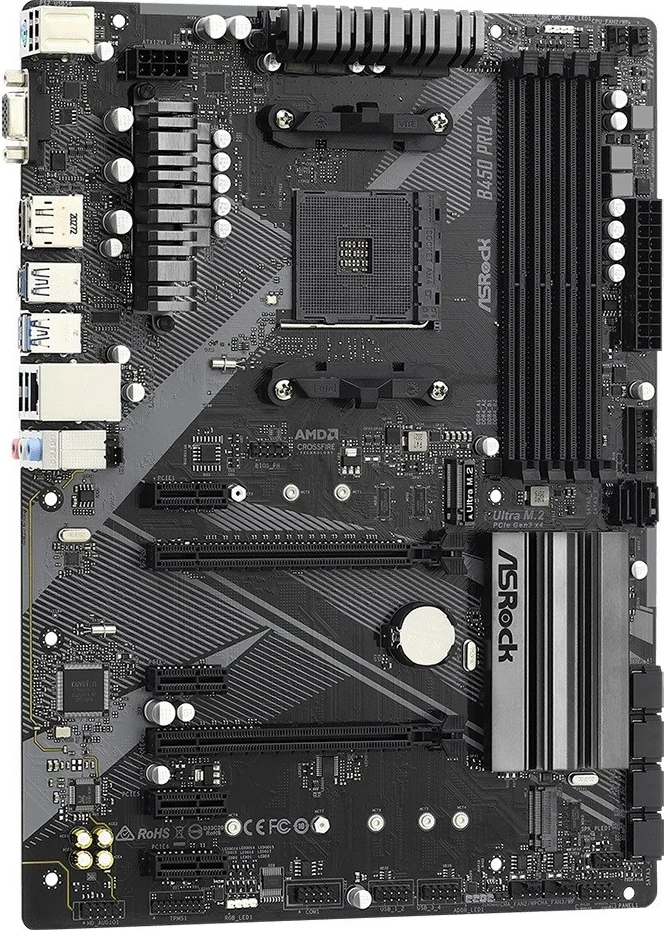 Pllakë amë Asrock ATX B450, 64GB 