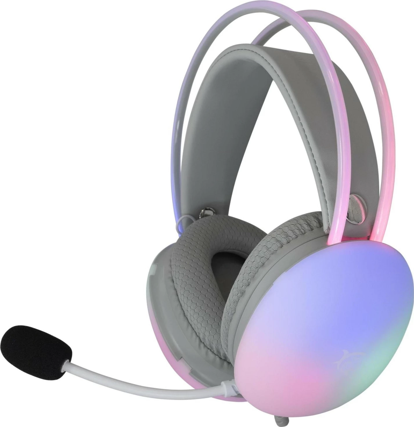 Kufje gaming White Shark Firefly, me mikrofon, USB-C + Jack, të bardha