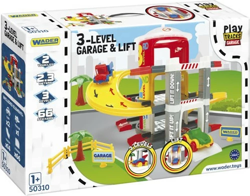 Garazh lodër Wader 3 nivele me ashensor, 2 makina, shumëngjyrësh, set