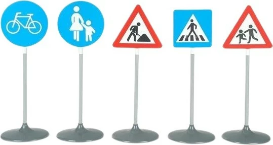 Set shenja rrugore lodër Klein 2993, 5 copë, shumëngjyrëshe, 73 cm