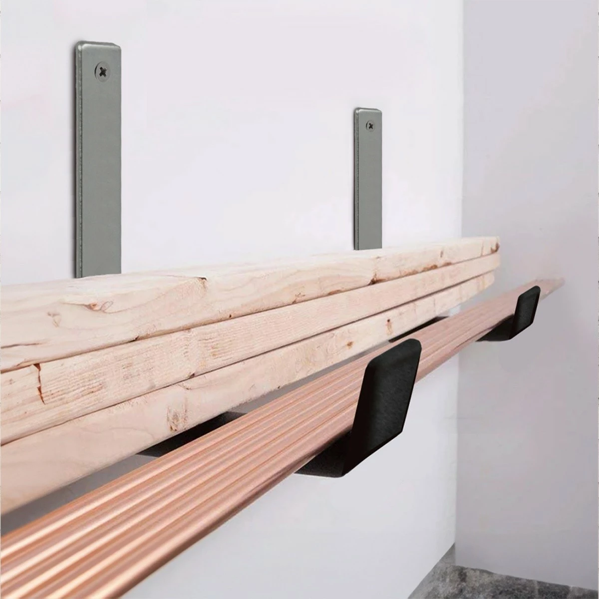 Mbajtëse muri Maclean MC-480, çelik, ngjyrë e zezë, max 10kg