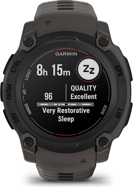 Smartwatch Garmin Instinct® E, Black with Charcoal Strap, 40 mm
