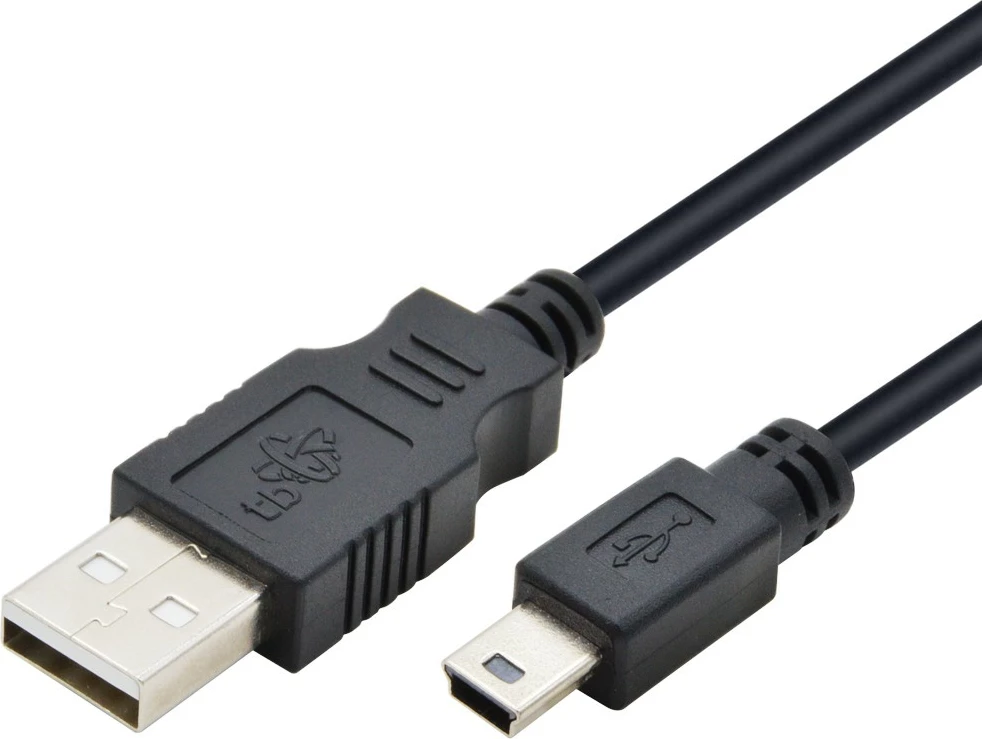 Kabllo USB TB AKTBXKU3PBAW18B, 1.8m, Mini USB, e zezë