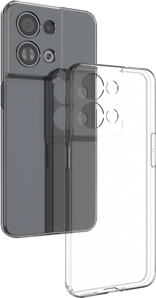 Mbështjellës Hurtel Ultra Clear 0.5mm për Oppo Reno 8 Pro, Transparent